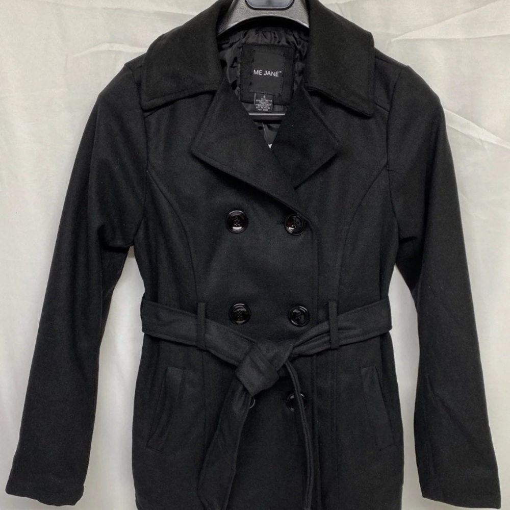 Me Jane Belted Pea Coat